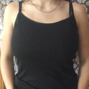 Black tank top